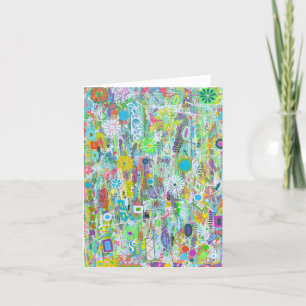Blume Power Blank-Note-Karte Dankeskarte