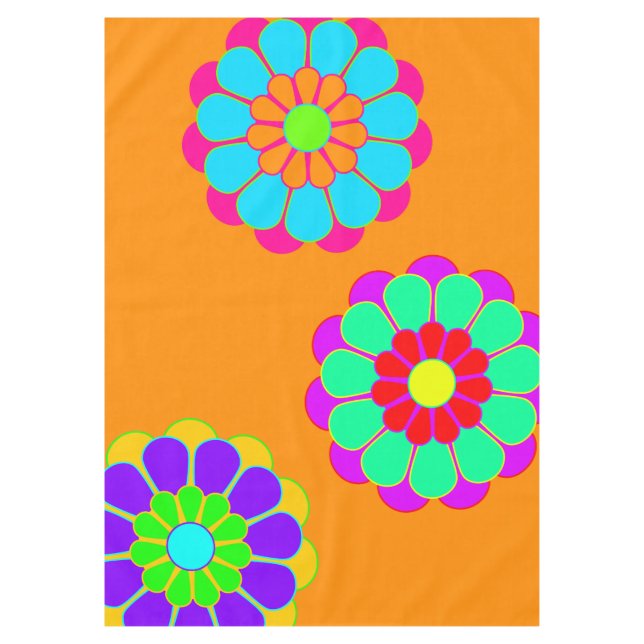 Blume Power Bloom I II III Tischdecke (Vorderseite)
