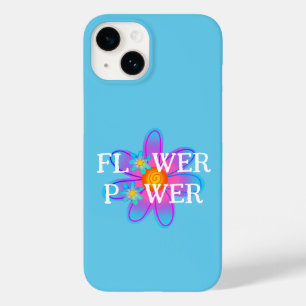 Blume Power Blue Case-Mate iPhone Fall 14 Hülle