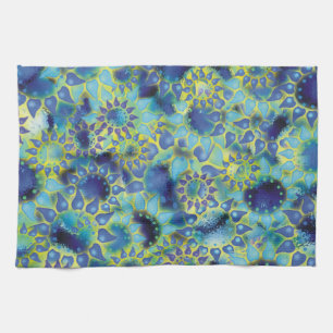 Blume Power Blue Petalled Blume Handtuch