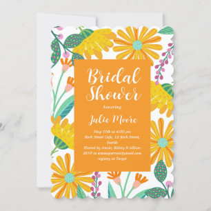 Blume Power Bridal Polterabend Einladung