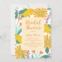 Blume Power Bridal Polterabend Einladung
