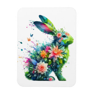 Blume Power Bunny Rabbit Magnet