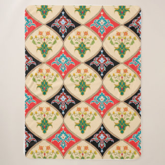 "Blume Power Comfort" - Trendy Floral Fleece Sher Sherpadecke