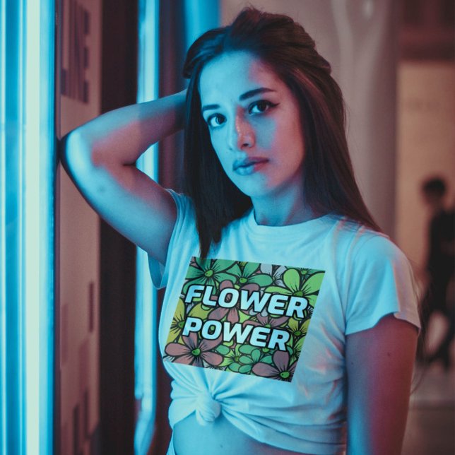 BLUME POWER DAISY T - SHIRT FRAUEN MAMA SISTER (Von Creator hochgeladen)