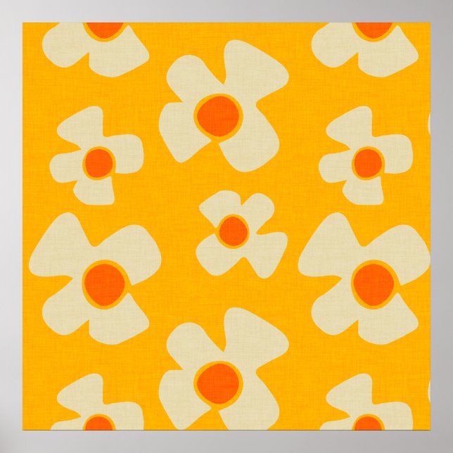 Blume Power - Daisy Yellow Poster (Vorne)
