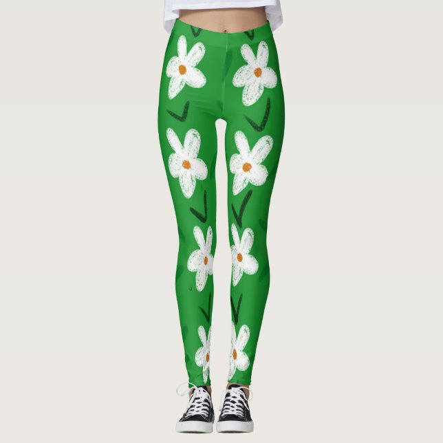 BLUME POWER "DAISY" YOGA PANS LEGGINGS (Vorderseite)