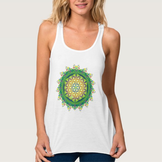 Blume Power des Lebens / Lebensgefühl Tank Top (Vorderseite)