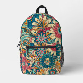 Blume Power Design-Backpack Bedruckter Rucksack
