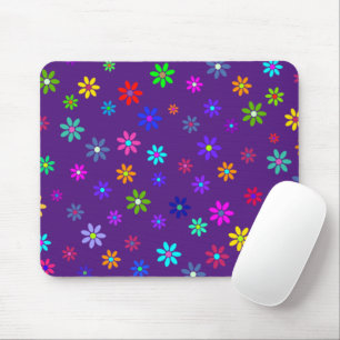Blume Power Dusche - farbiges Muster 1 Mousepad