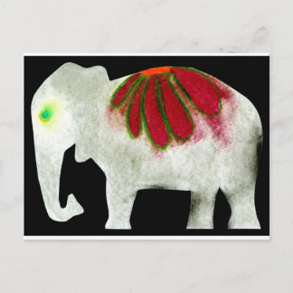 Blume Power Elephant Postkarte