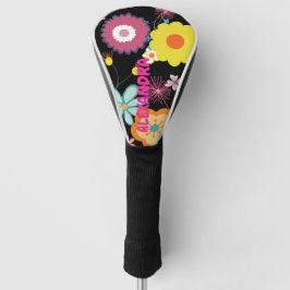 Blume Power farbenfroh rosa Golf Headcover