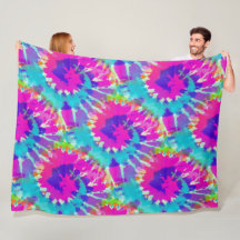 Blume Power - Farblich spiralfarbenes Batik-Muster