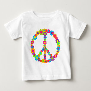 Blume Power Frieden Baby T-shirt