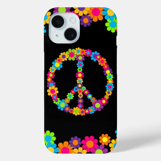 Blume Power Frieden Case-Mate iPhone Hülle (Rückseite)