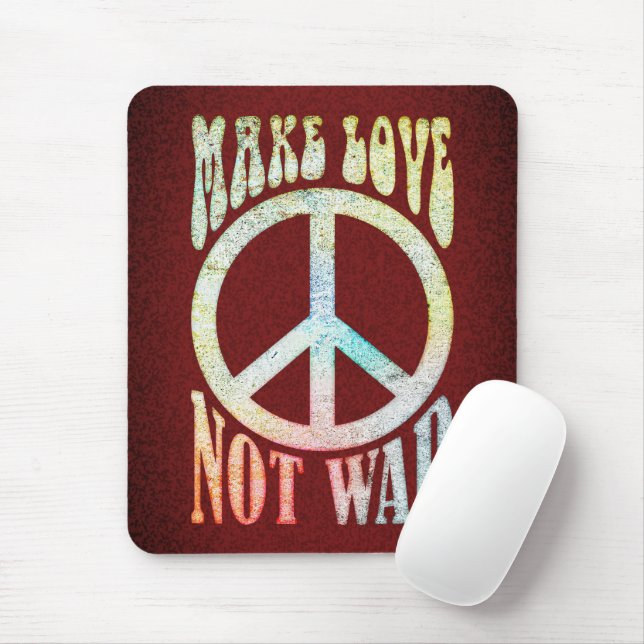 Blume Power Frieden - Liebe nicht Krieg 1 Mousepad (Mit Mouse)
