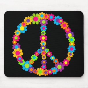 Blume Power Frieden Mousepad