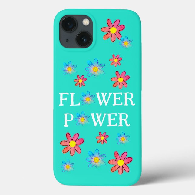 Blume Power Fun Case-Mate iPhone Fall Hülle (Rückseite)