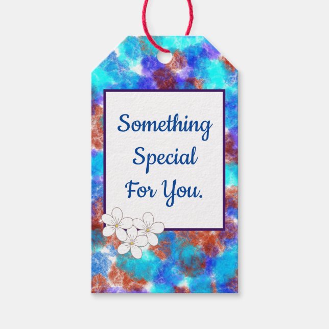 Blume Power Geschenkanhänger (Vorderseite)