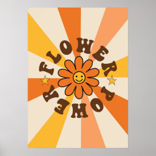 Blume Power Groovy Retro Poster