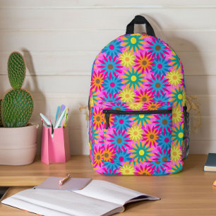 Blume Power Happy Hippie Boho Bedruckter Rucksack