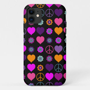 Blume Power HerzfriedenPattern + Ihr Backgr. Case-Mate iPhone Hülle