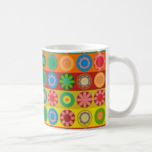 Blume Power in Reihen Kaffeetasse