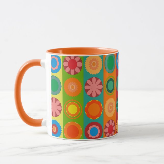 Blume Power in Reihen Tasse (Links)