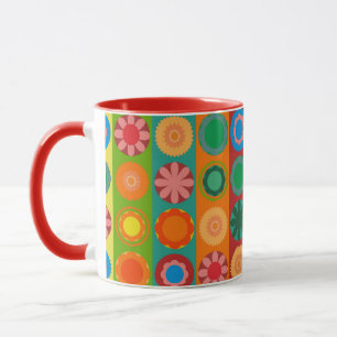 Blume Power in Reihen Tasse
