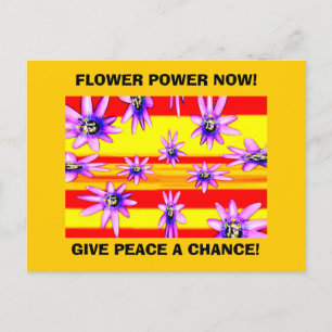 BLUME POWER JETZT! POSTKARTE