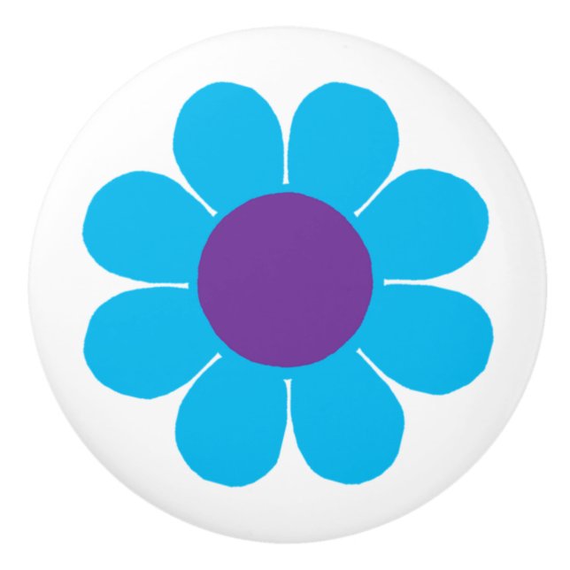 Blume Power Keramikknauf (Vorderseite)