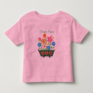 "Blume Power" Kleinkind-T - Shirt