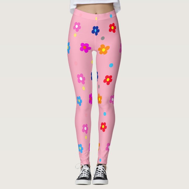 Blume Power Leggings (Vorderseite)