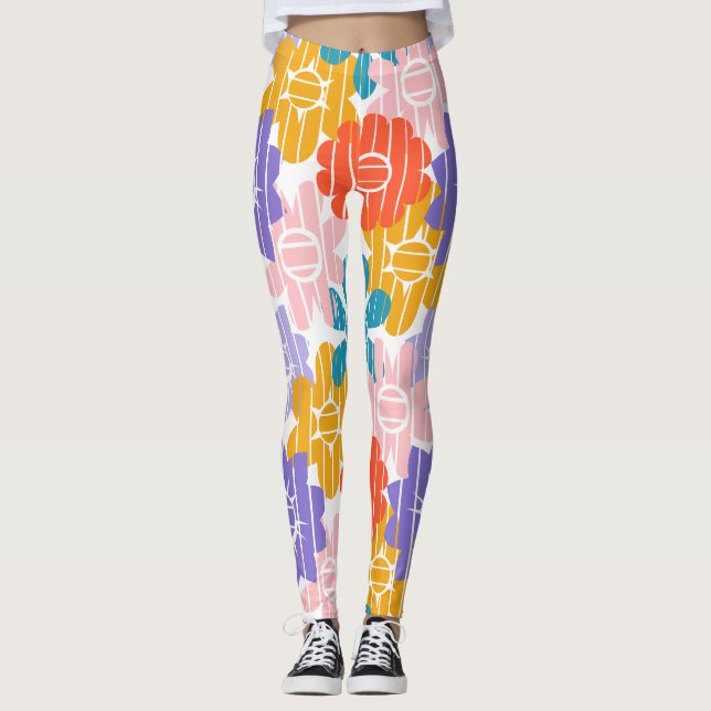 Blume Power Leggings (Vorderseite)