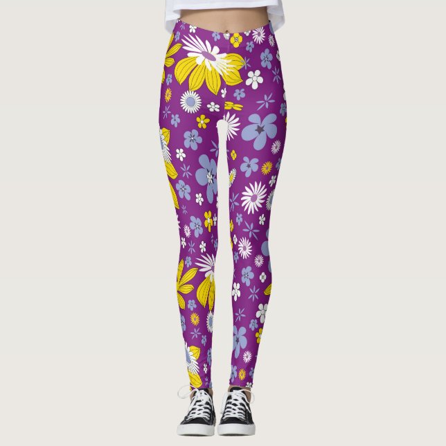 Blume Power Leggings (Vorderseite)