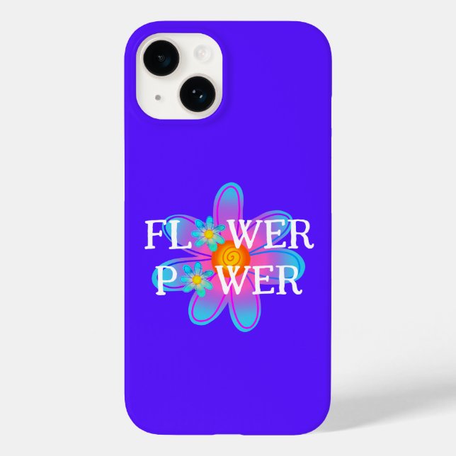 Blume Power Lila Case-Mate iPhone Fall Hülle (Rückseite)