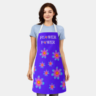 Blume Power Lila Schürze