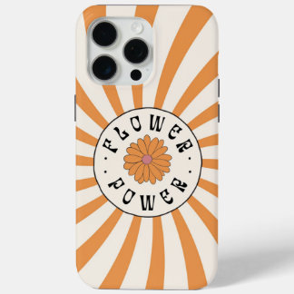 Blume Power mit Psychedelic Orange Rays Case-Mate iPhone Hülle