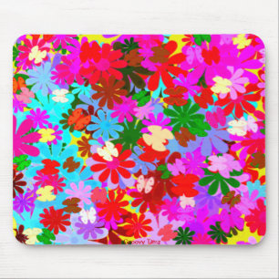 BLUME POWER MOUSEPADS - FARBHAFTE SPASS-GIFTE
