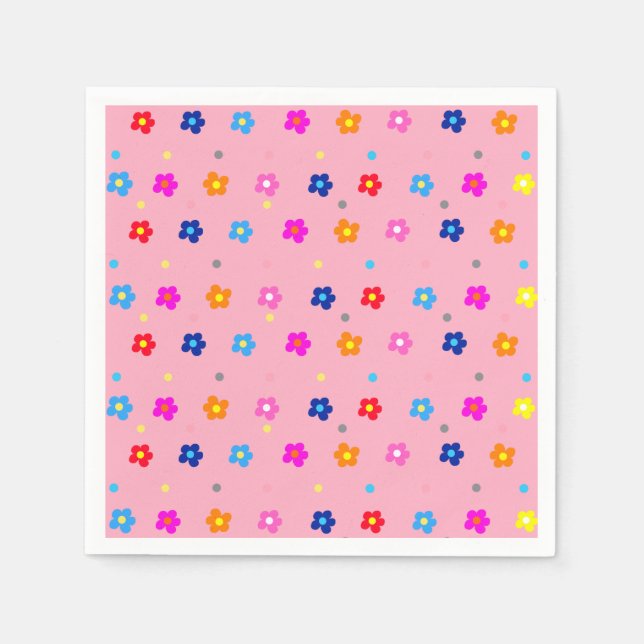 Blume Power Party Serviette (Vorderseite)
