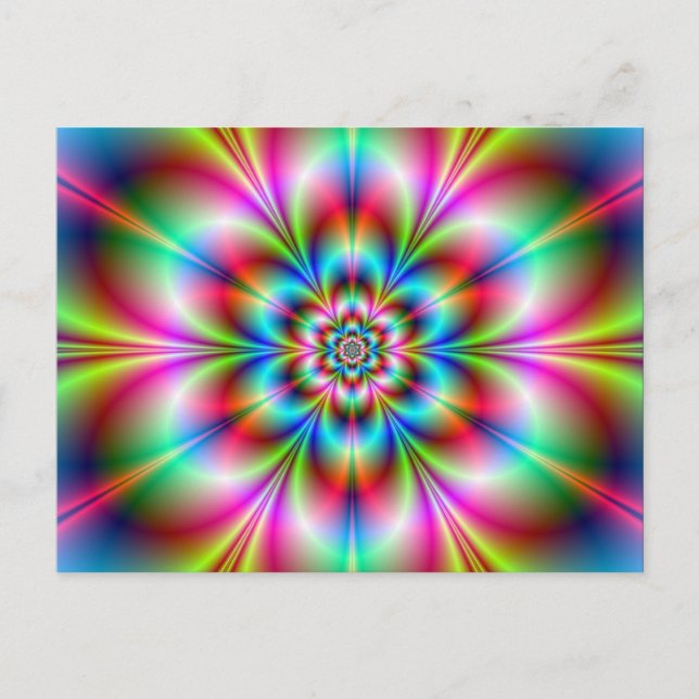 Blume Power Postkarte (Vorderseite)