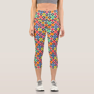 Blume-Power-Quadrate Capri Leggings