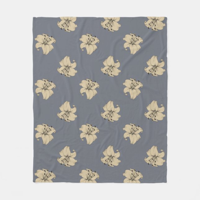 Blume Power | RP-01 | Fleecedecke (Vorderseite)