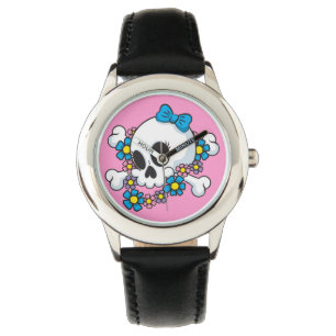 Blume Power Skull Armbanduhr