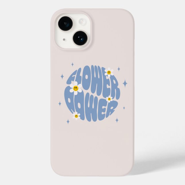 Blume Power Slogan Case-Mate iPhone Hülle (Rückseite)