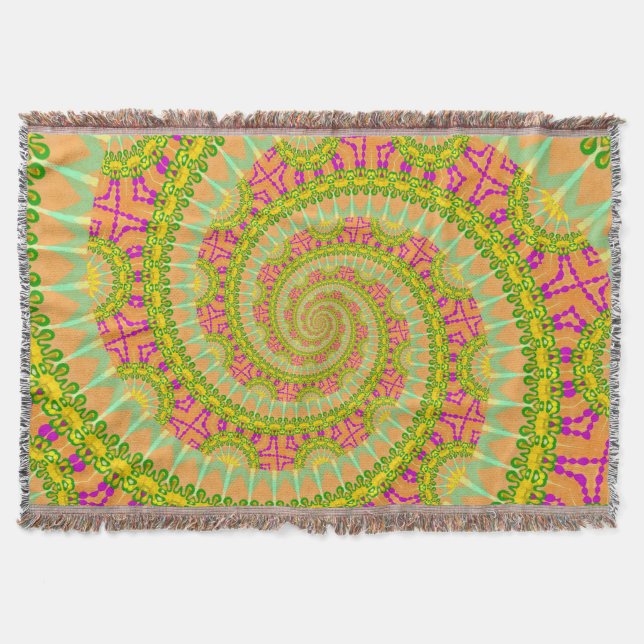 Blume Power Spiral SUNNY Decke (Vorderseite)