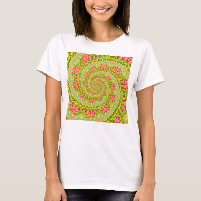 Blume Power Spiral SUNNY T-Shirt (Vorderseite)