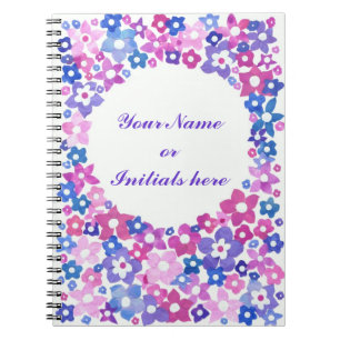 'Blume Power' SpiralNotebook zum Personalisieren Notizblock