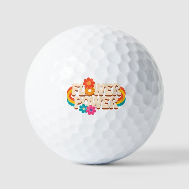 Blume Power Spring Vibes - Niedlich & farbenfroh Golfball (Vorderseite)