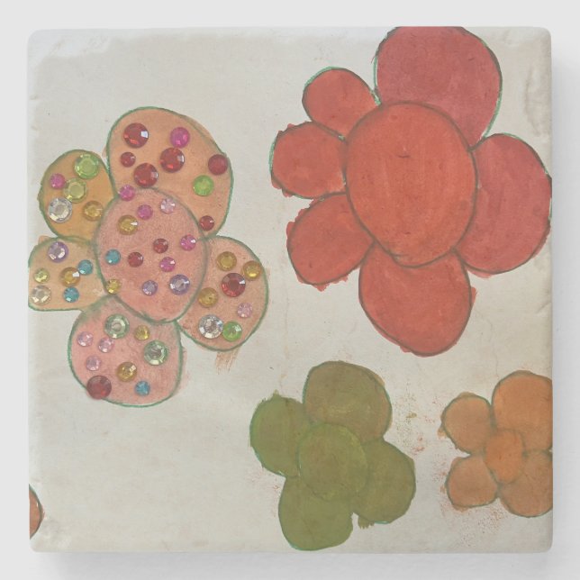 Blume Power Steinuntersetzer (Vorderseite)